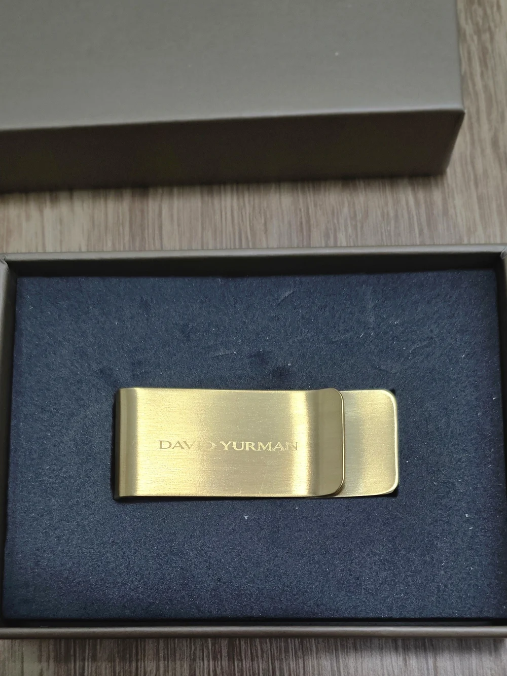 David Yurman Brushed Gold Money Clip